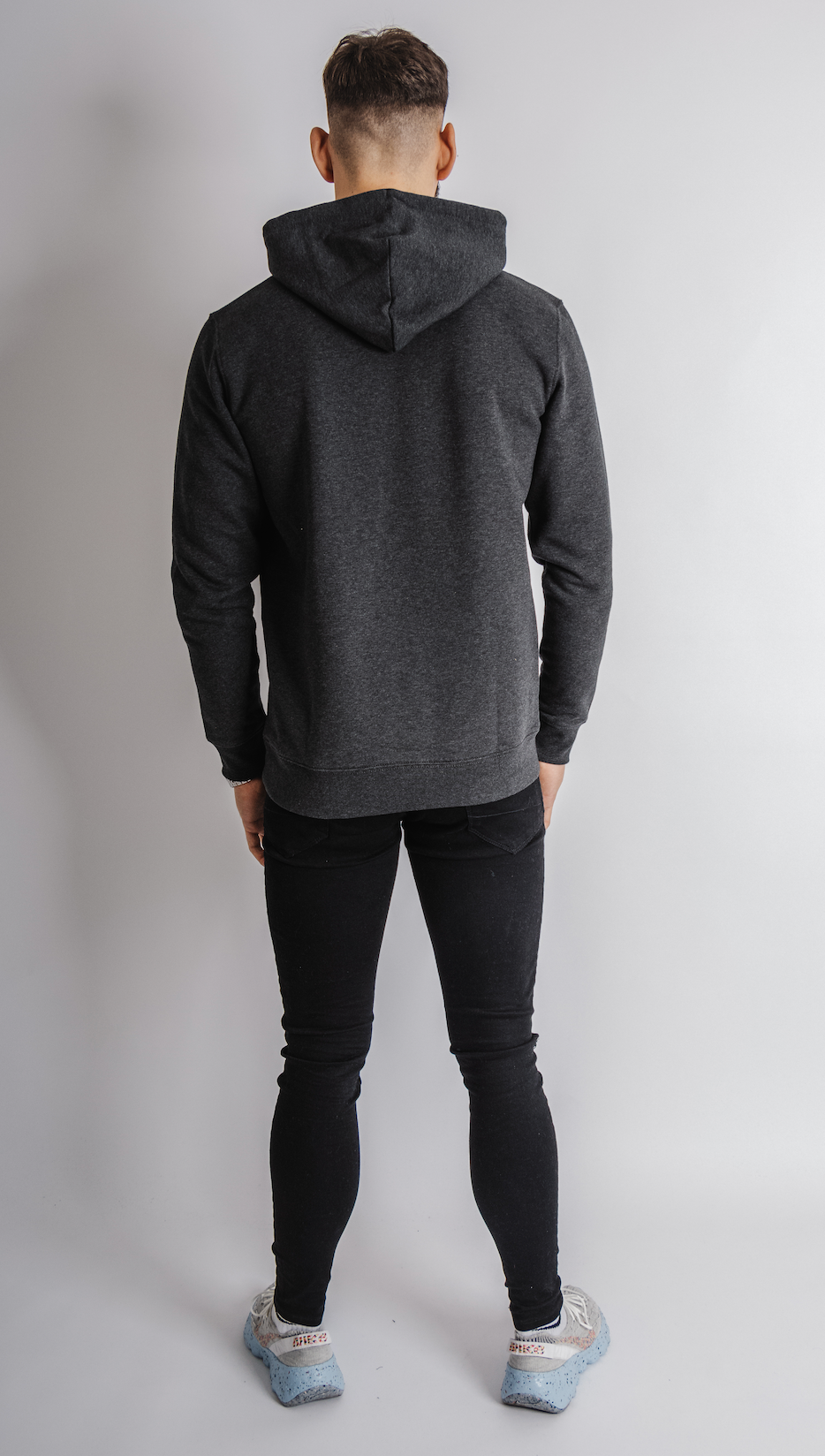 'Sechmet' dark grey hoodie - normal fit