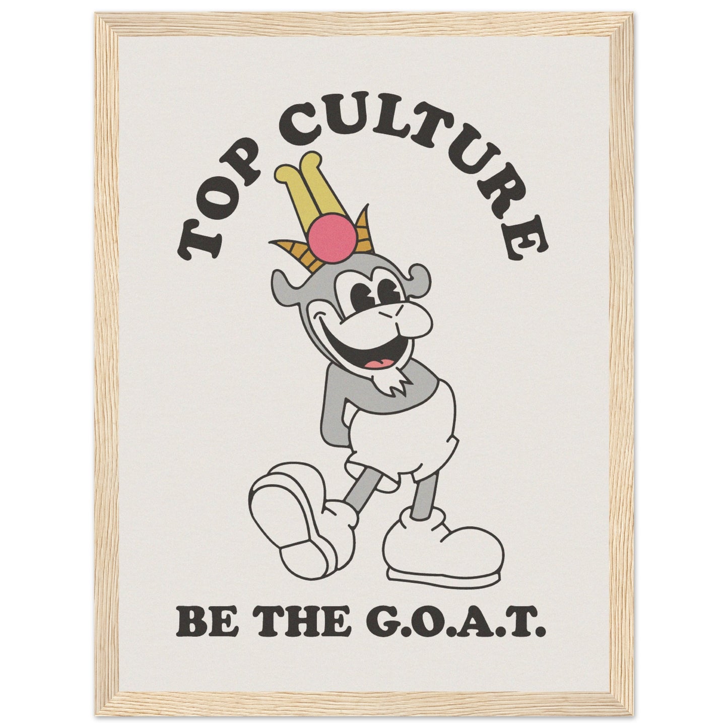 Museum-Quality G.O.A.T. Print including frame
