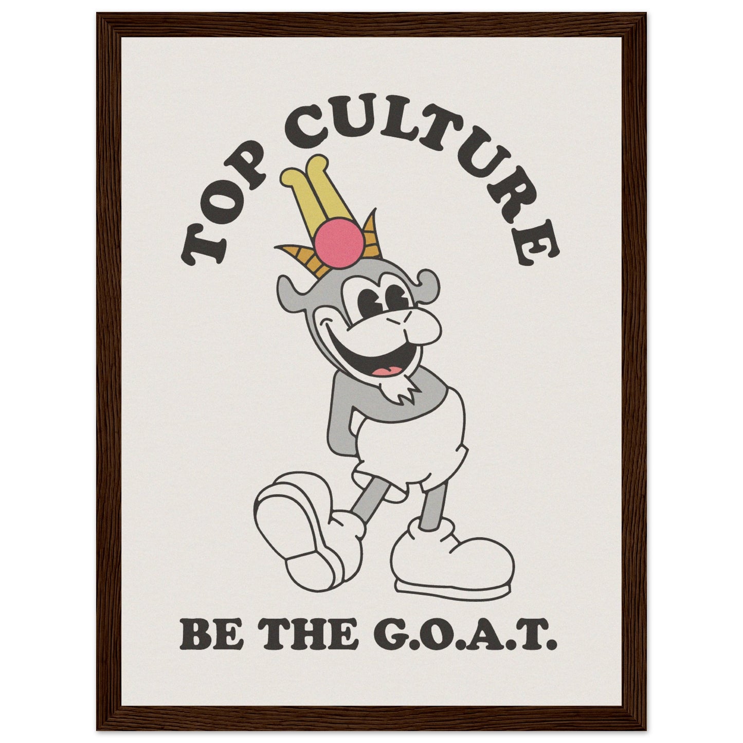 Museum-Quality G.O.A.T. Print including frame