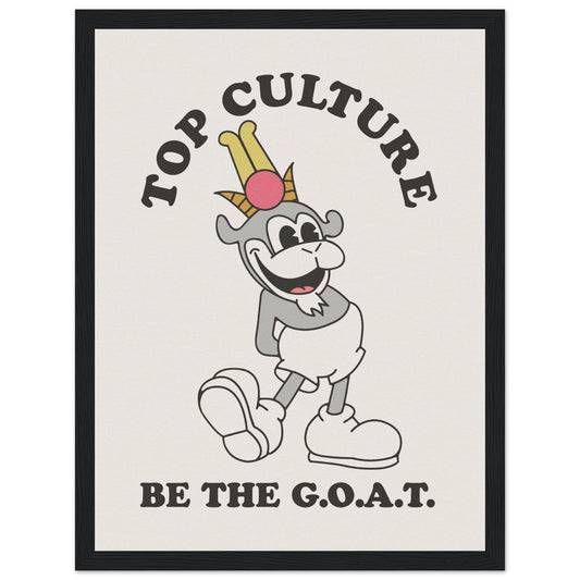 Museum-Quality G.O.A.T. Print including frame