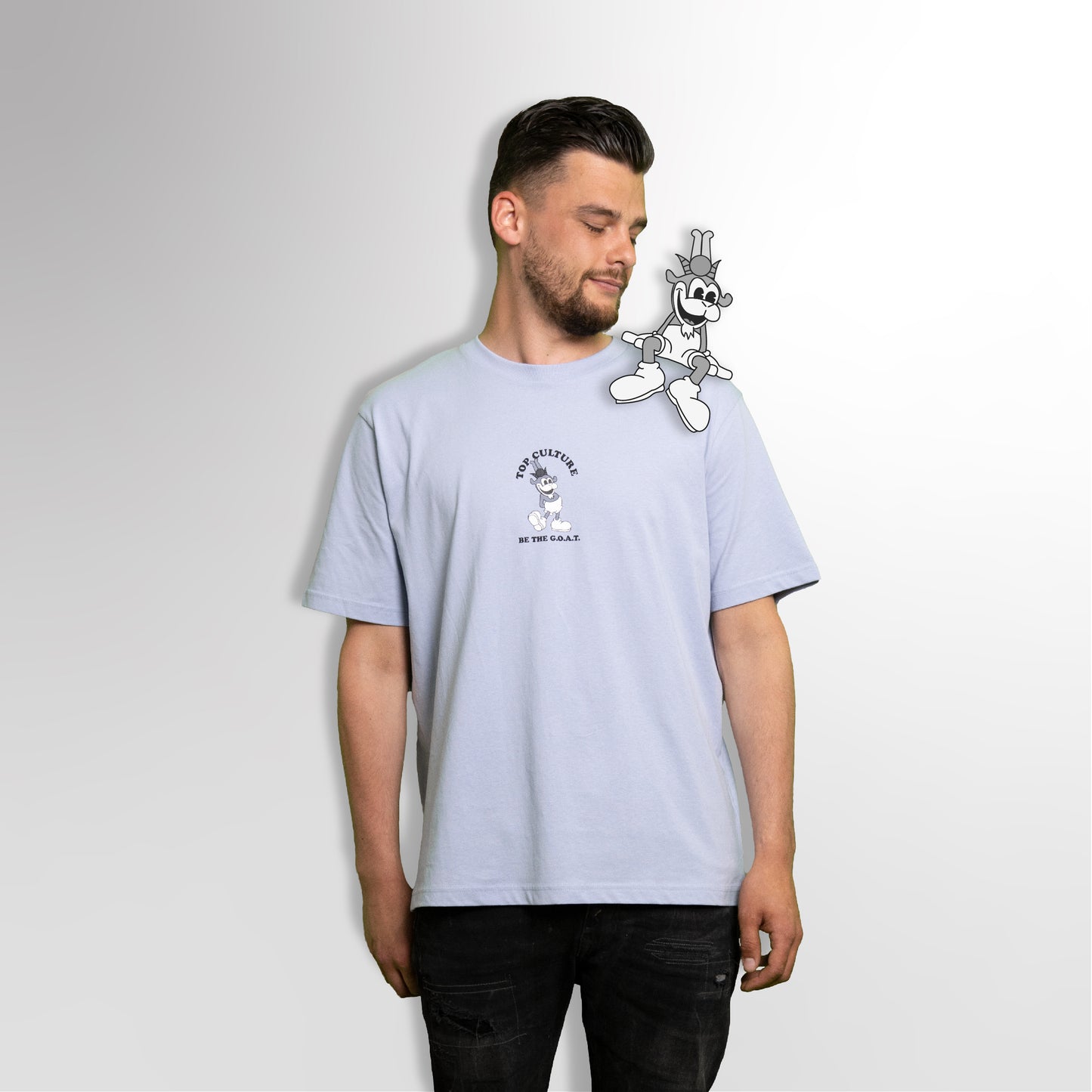 G.o.a.t. baby blue t-shirt