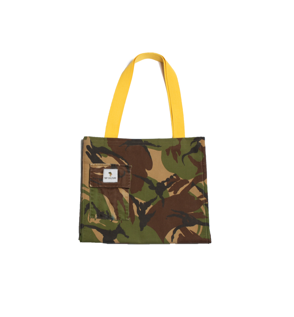 "army" tote bag     (handcrafted and upcycled)