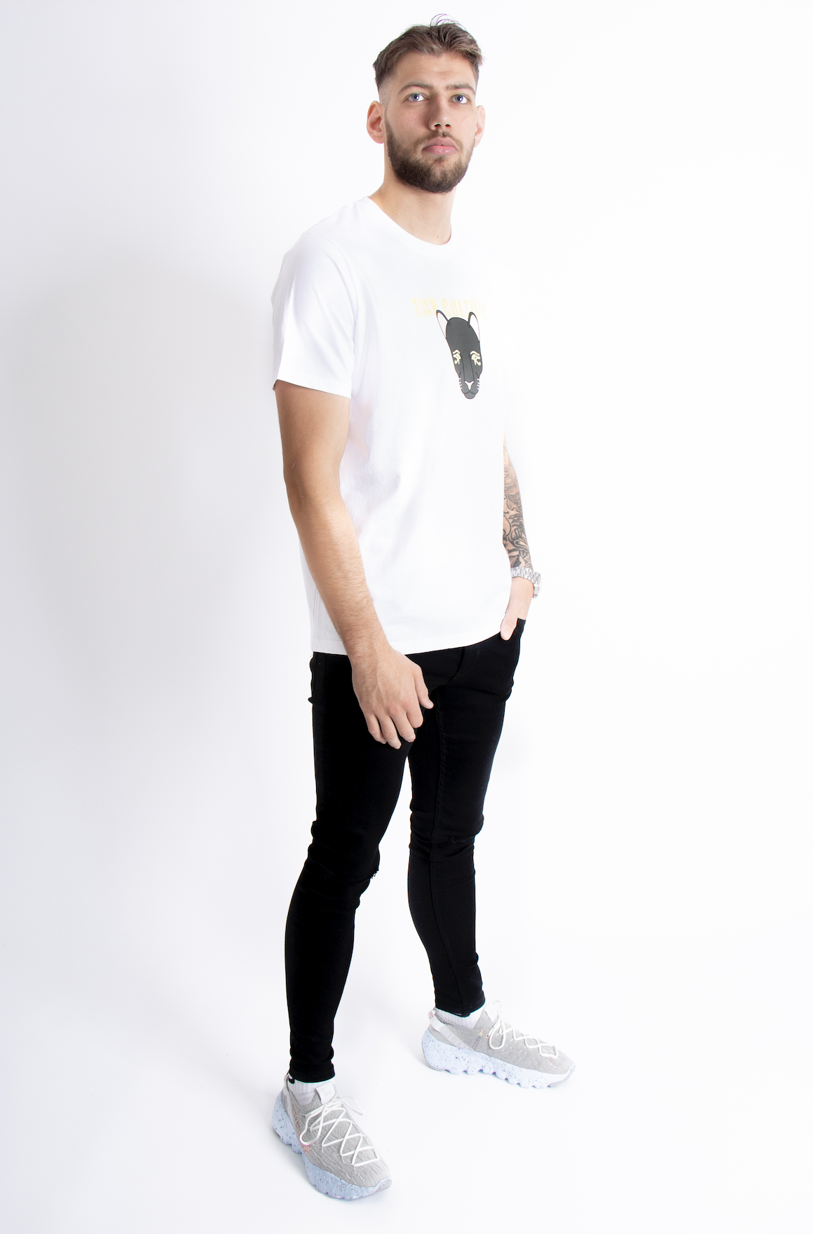 'Sechmet' white t-shirt - loose fit
