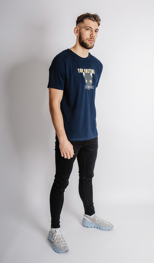 'Sechmet' navy t-shirt - loose fit