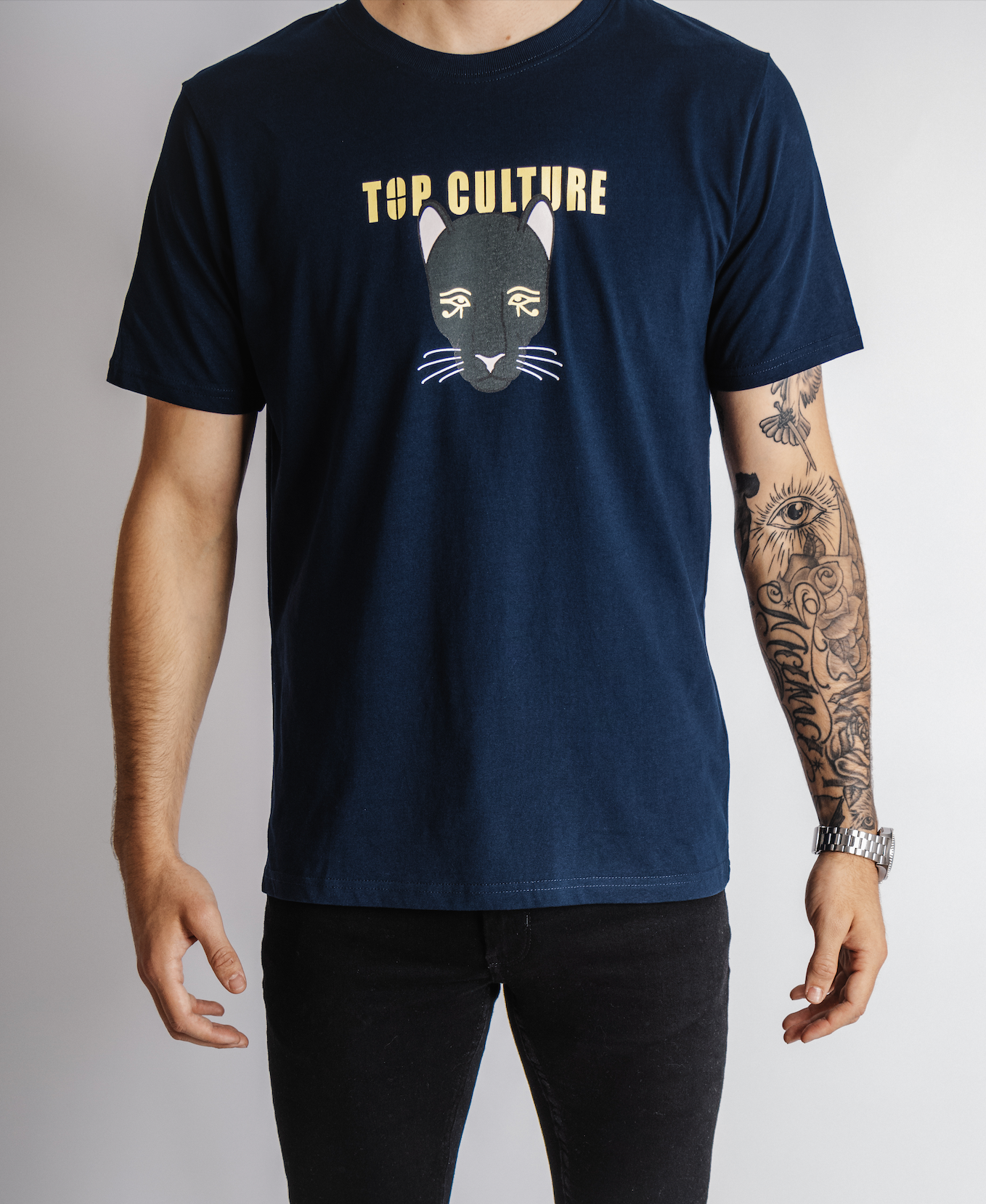 'Sechmet' navy t-shirt - loose fit