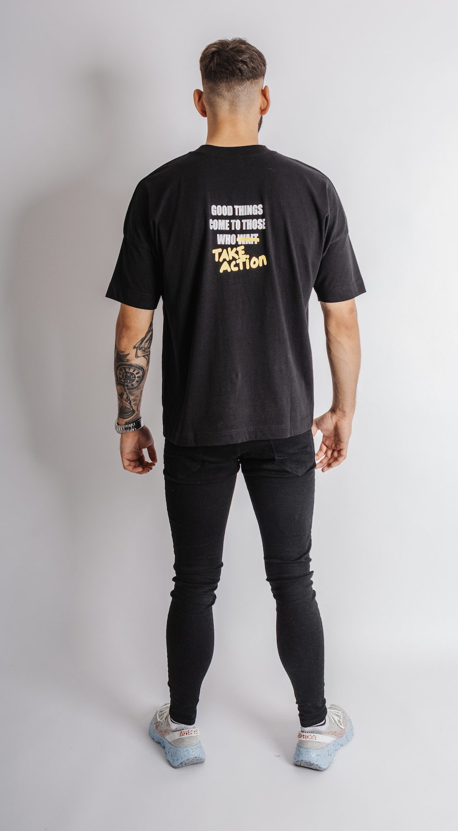 'good things' black t-shirt - oversized fit