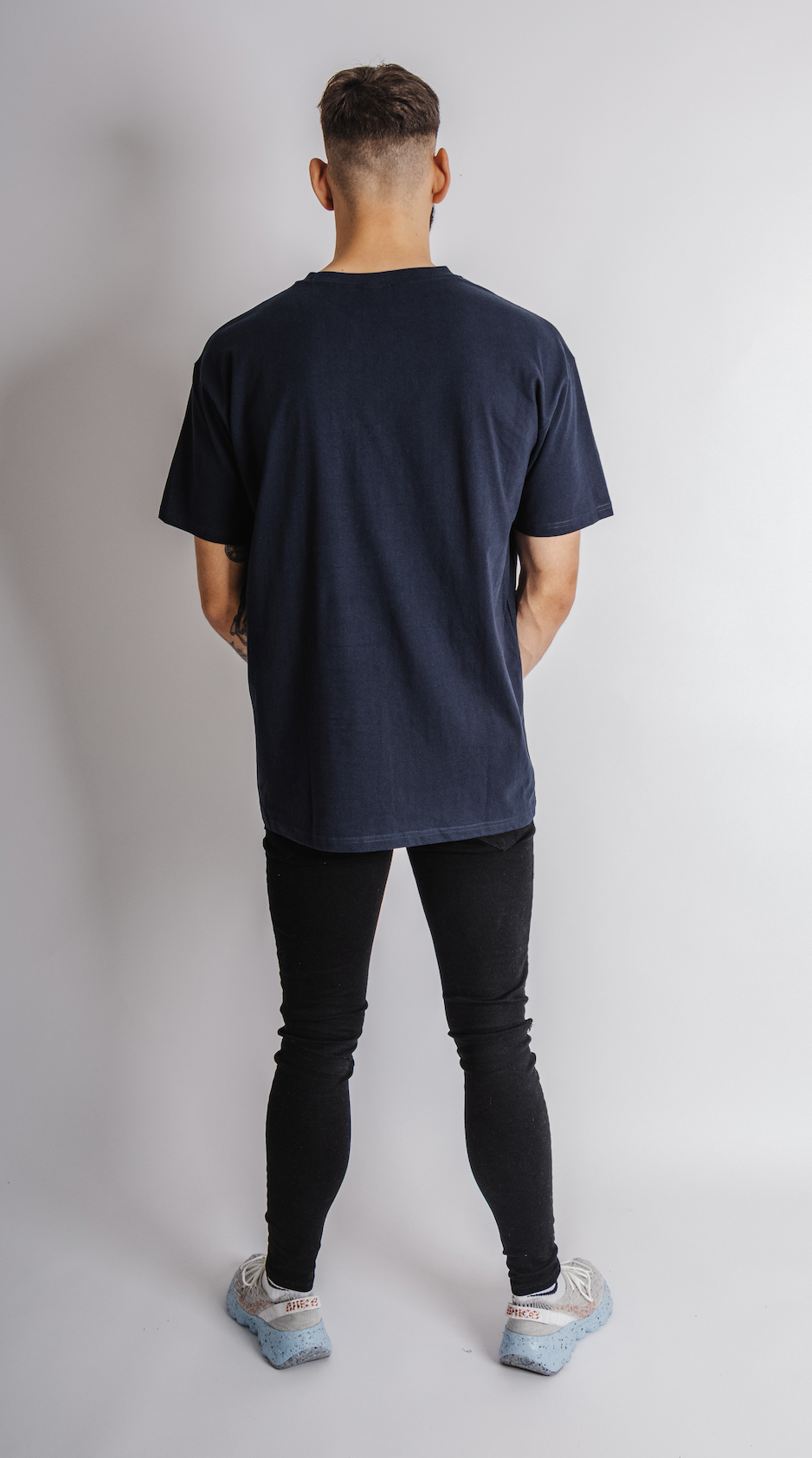 label navy t-shirt - loose fit