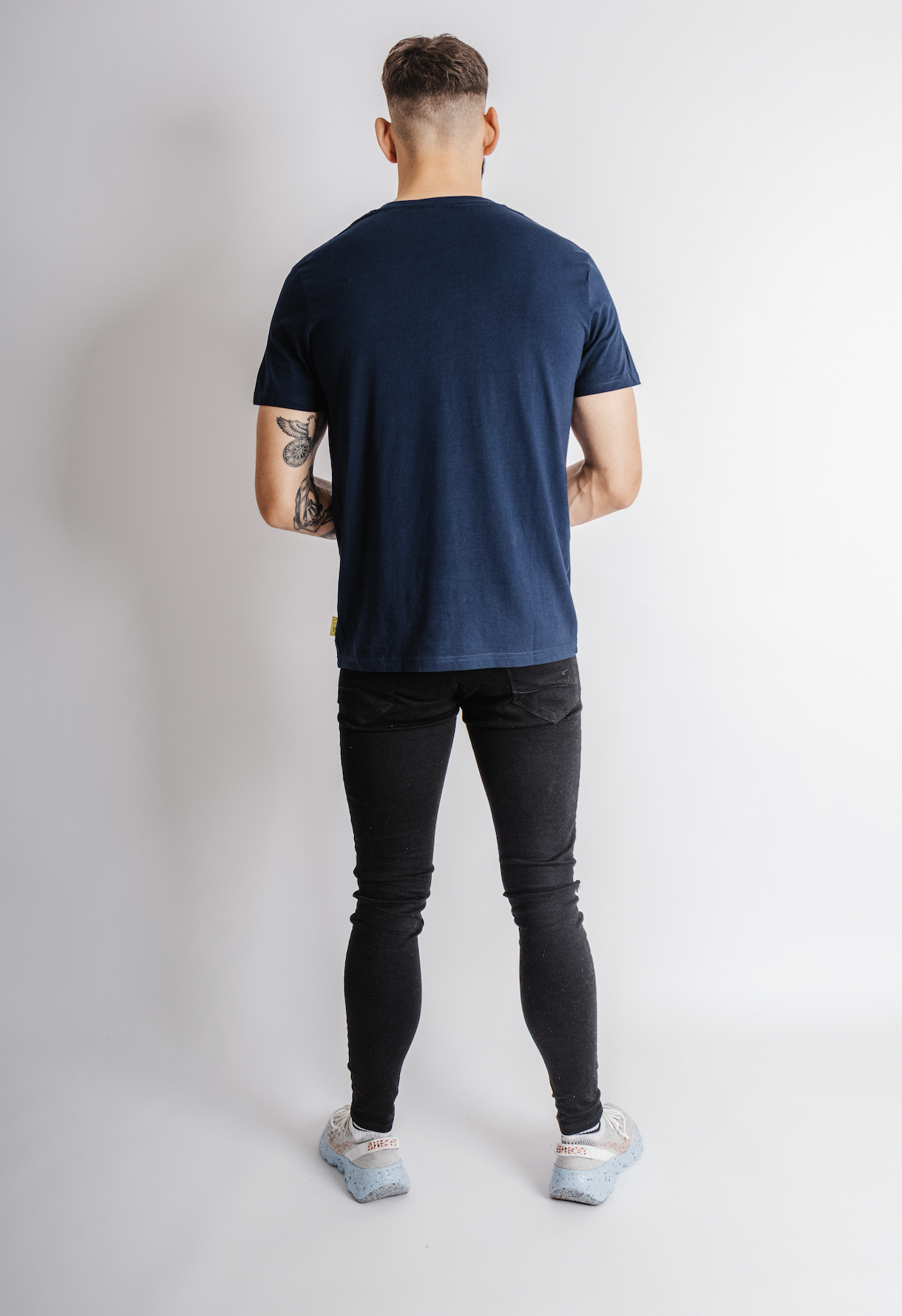 'Paradise' navy t-shirt - normal fit