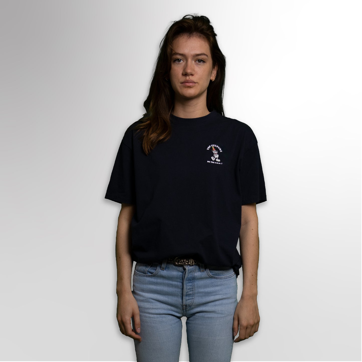 G.o.a.t. navy t-shirt women