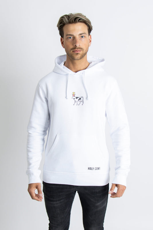 Holy cow! White hoodie