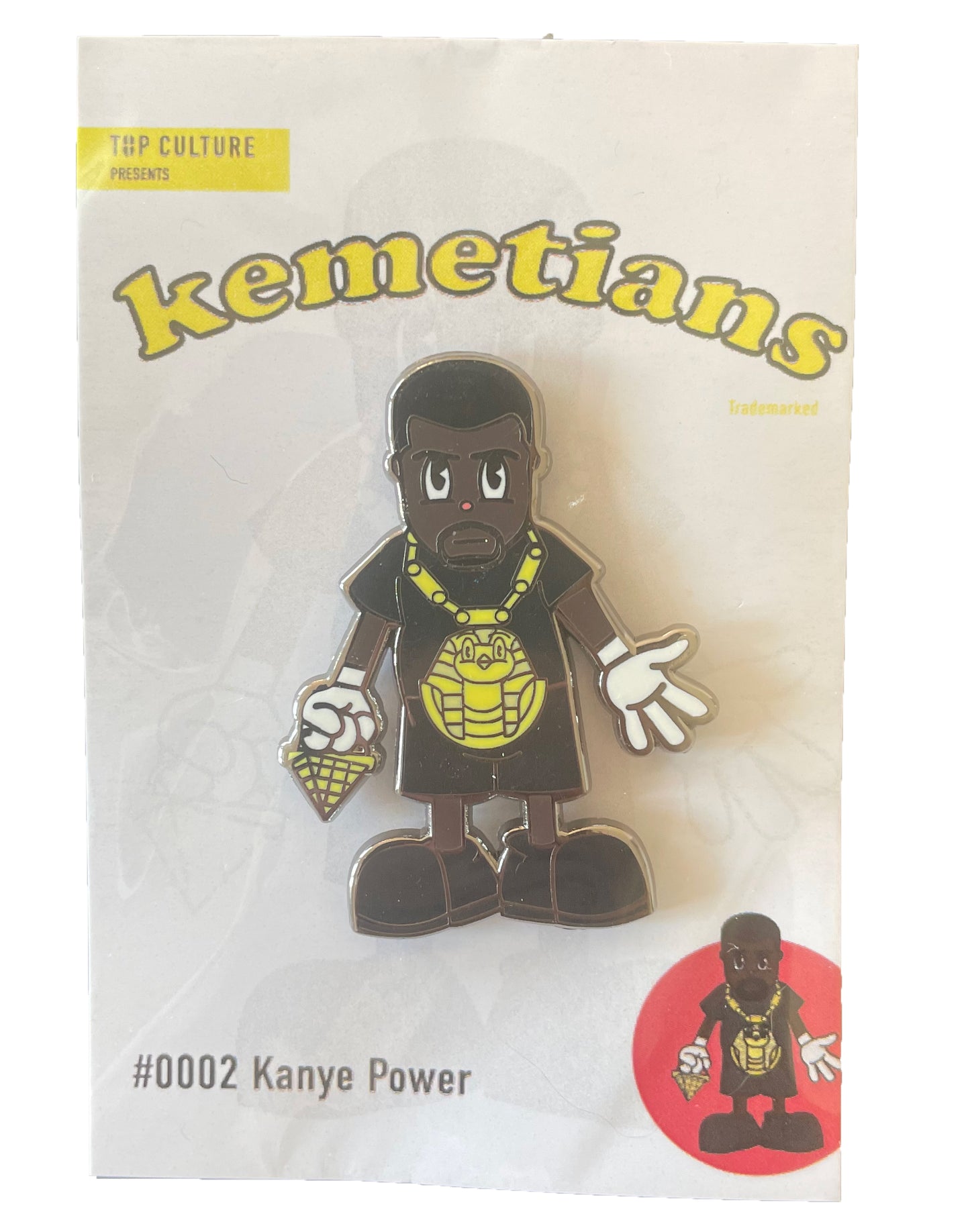 Kemetian #0002 Kanye Power pin collectible