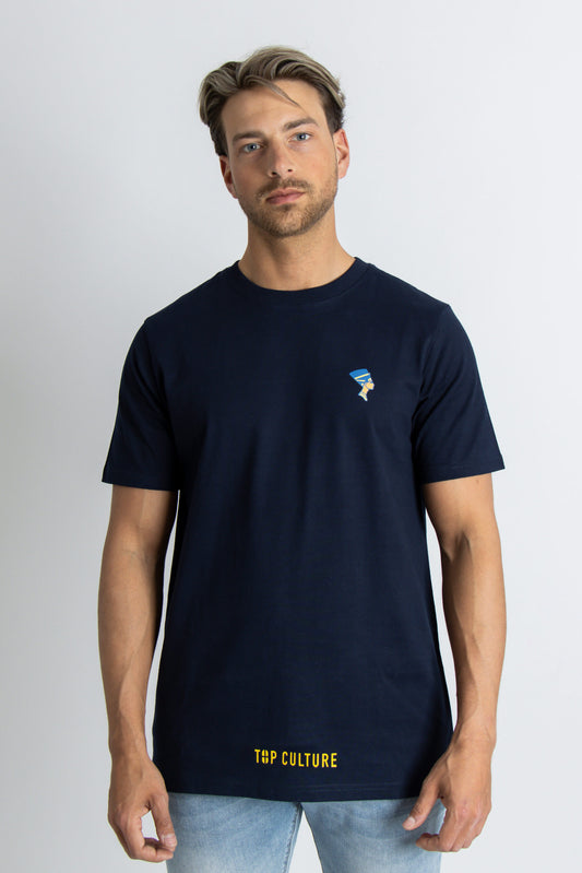 Navy logo t-shirt -Men