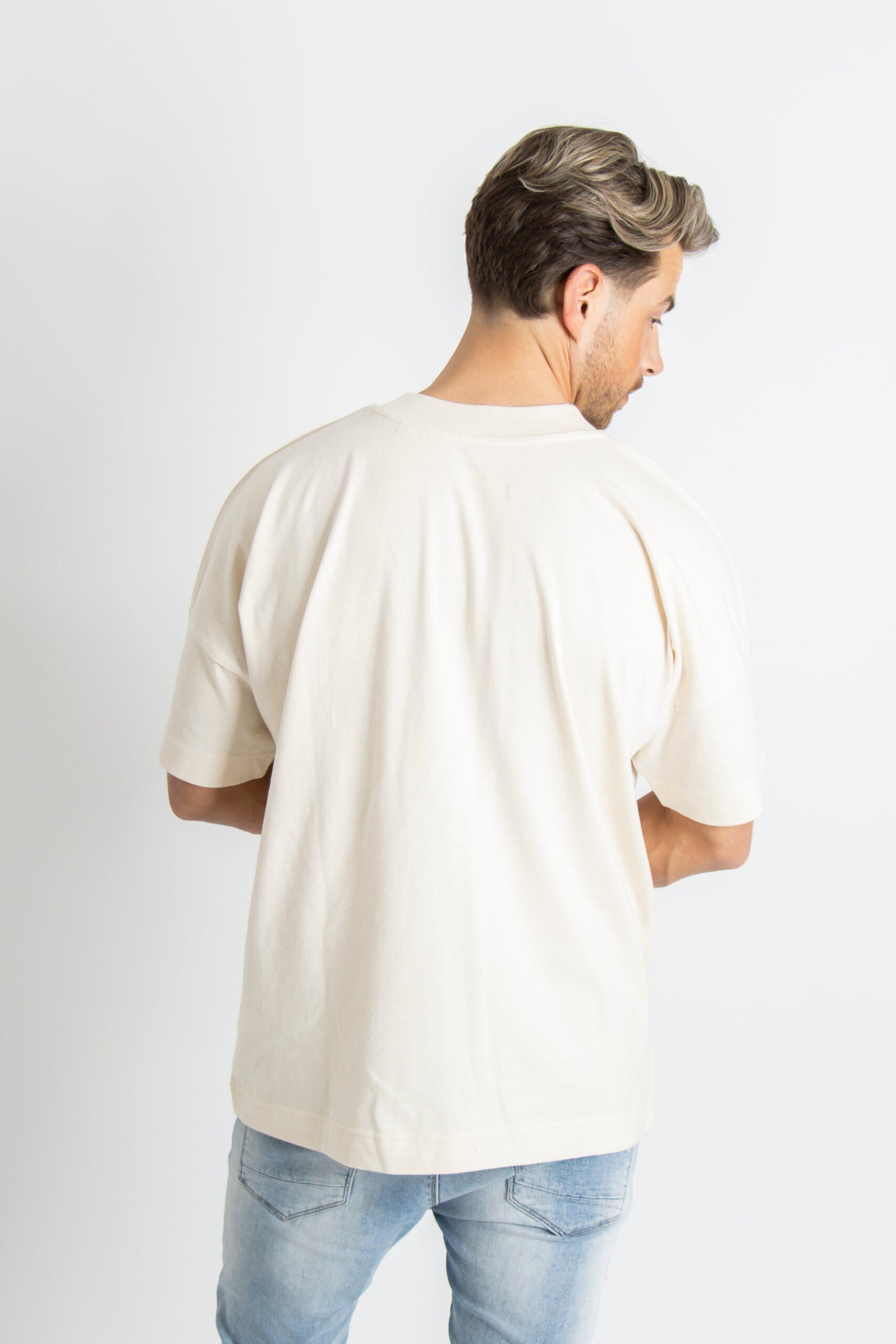 'Skate and meditate' undyed t-shirt