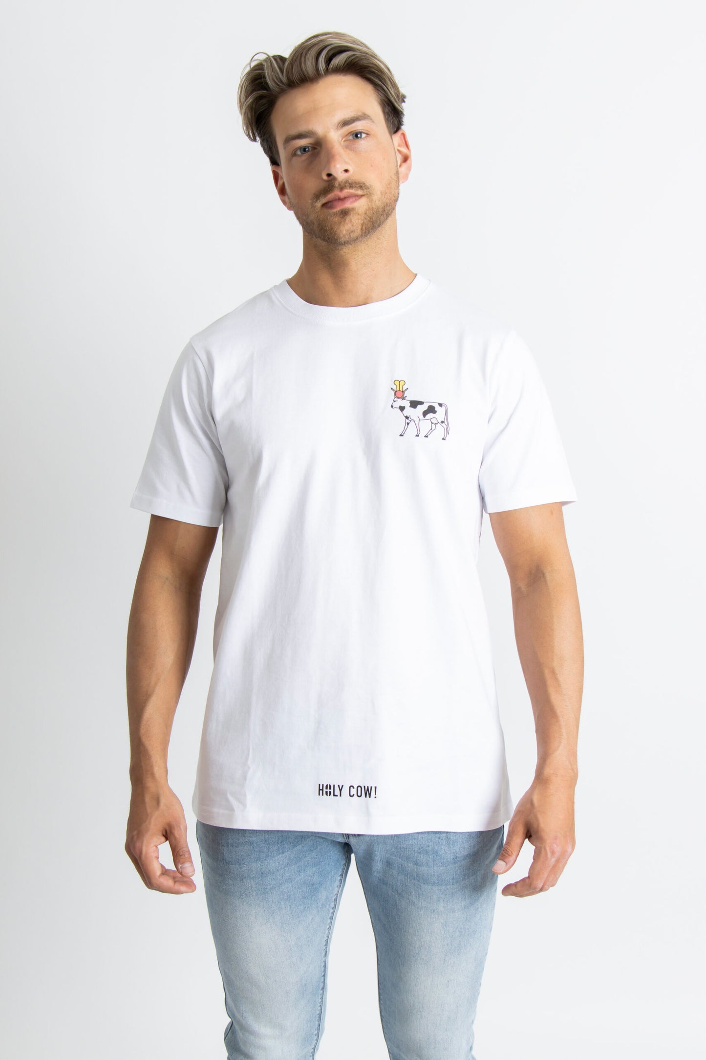 Holy cow! white t-shirt